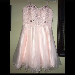 Pink with gems dress